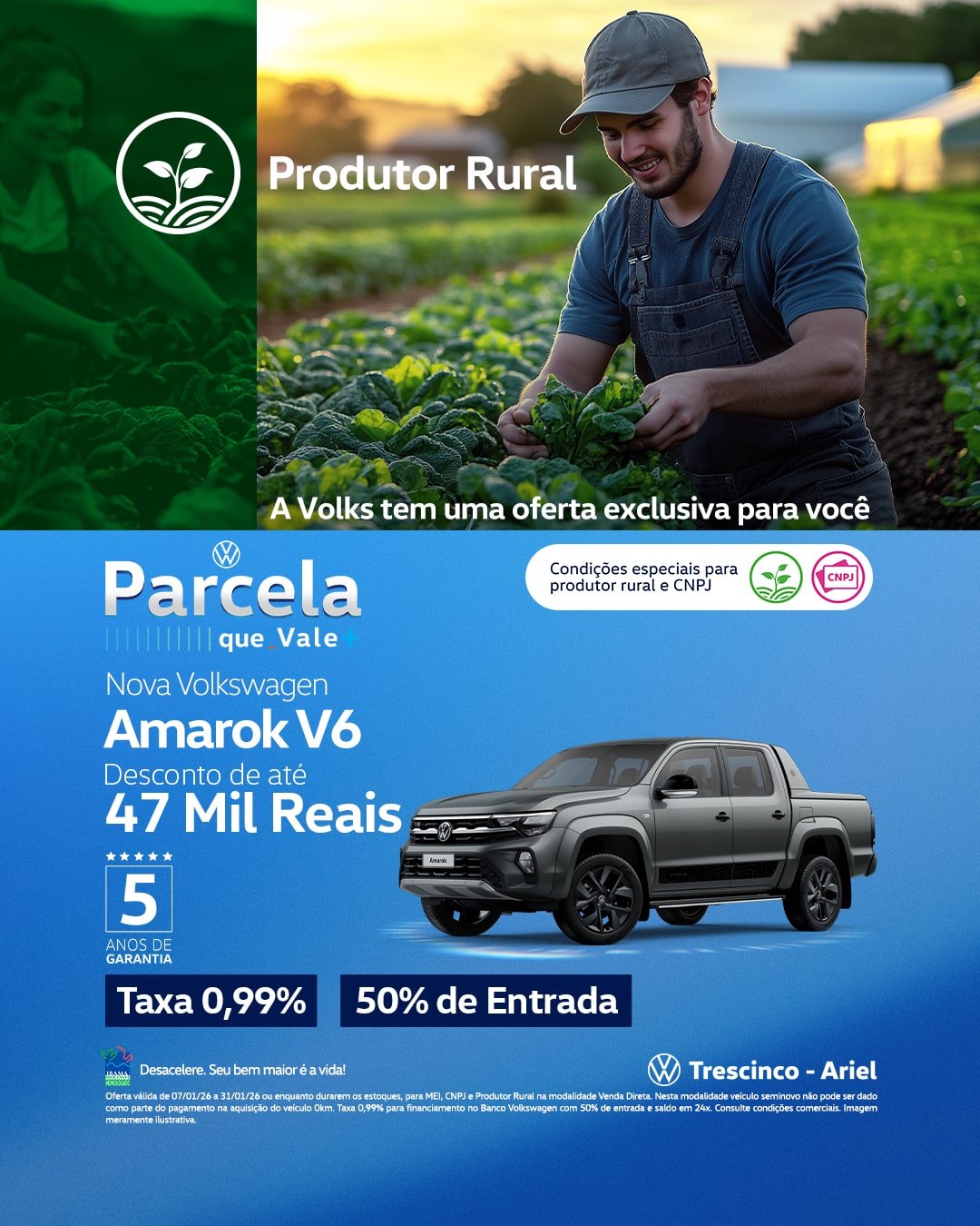 Desconto Exclusivo Para CNPJ e Produtor Rural