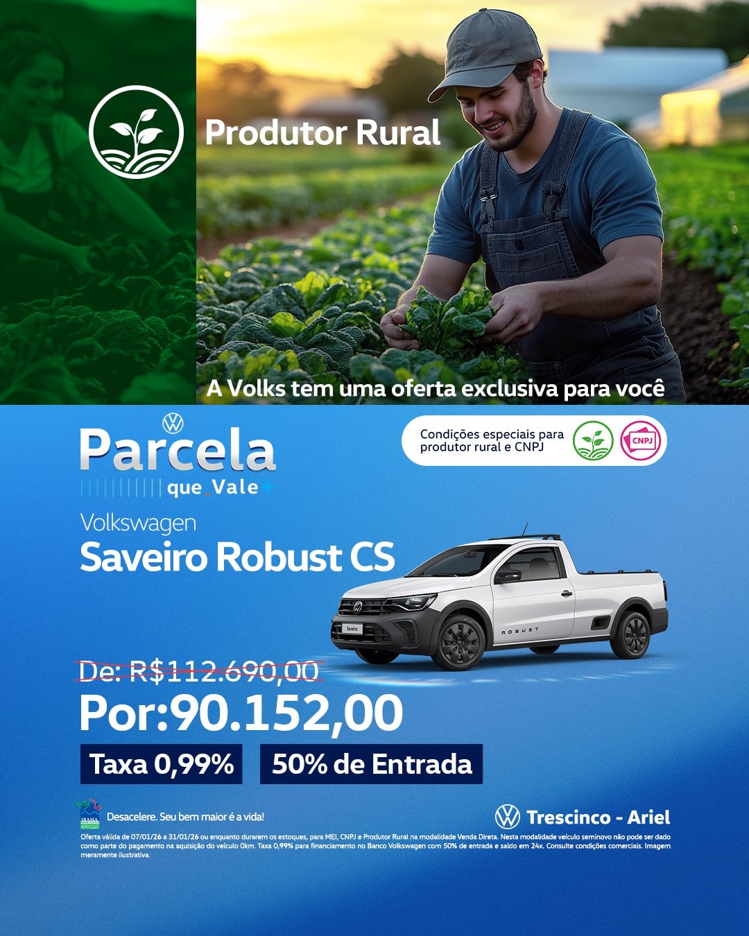 Desconto Exclusivo Para CNPJ e Produtor Rural