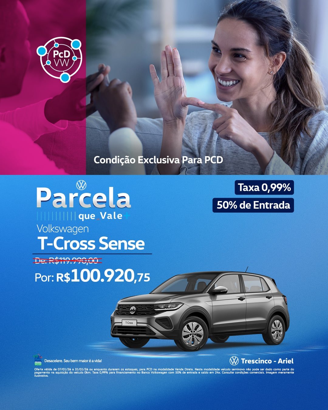 Desconto Exclusivo Para PCD