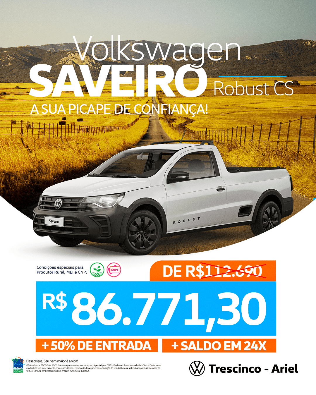 Oferta Exclusiva Para MEI, CNPJ e Produtor Rural.