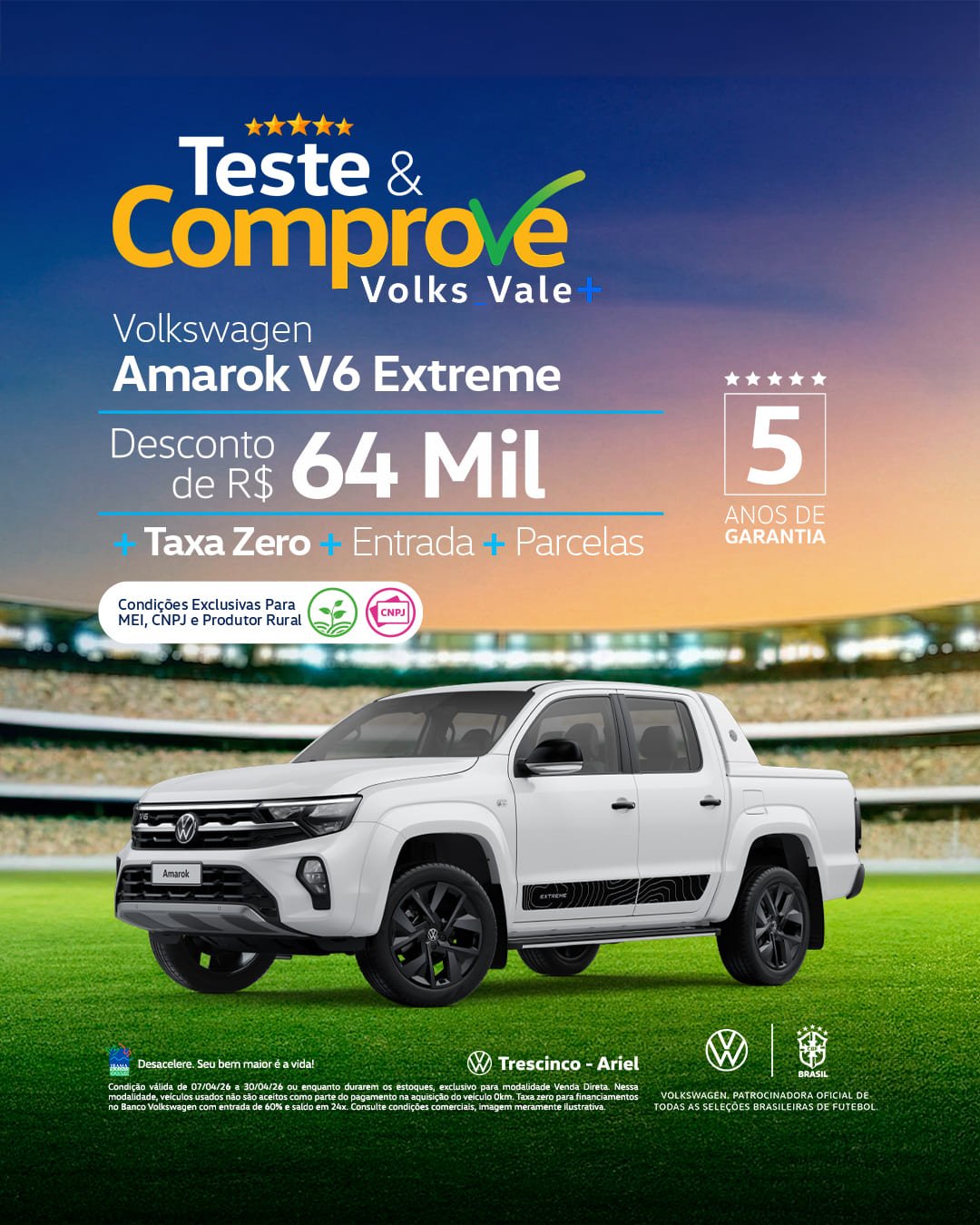 Desconto Exclusivo Para MEI, CNPJ e Produtor.​