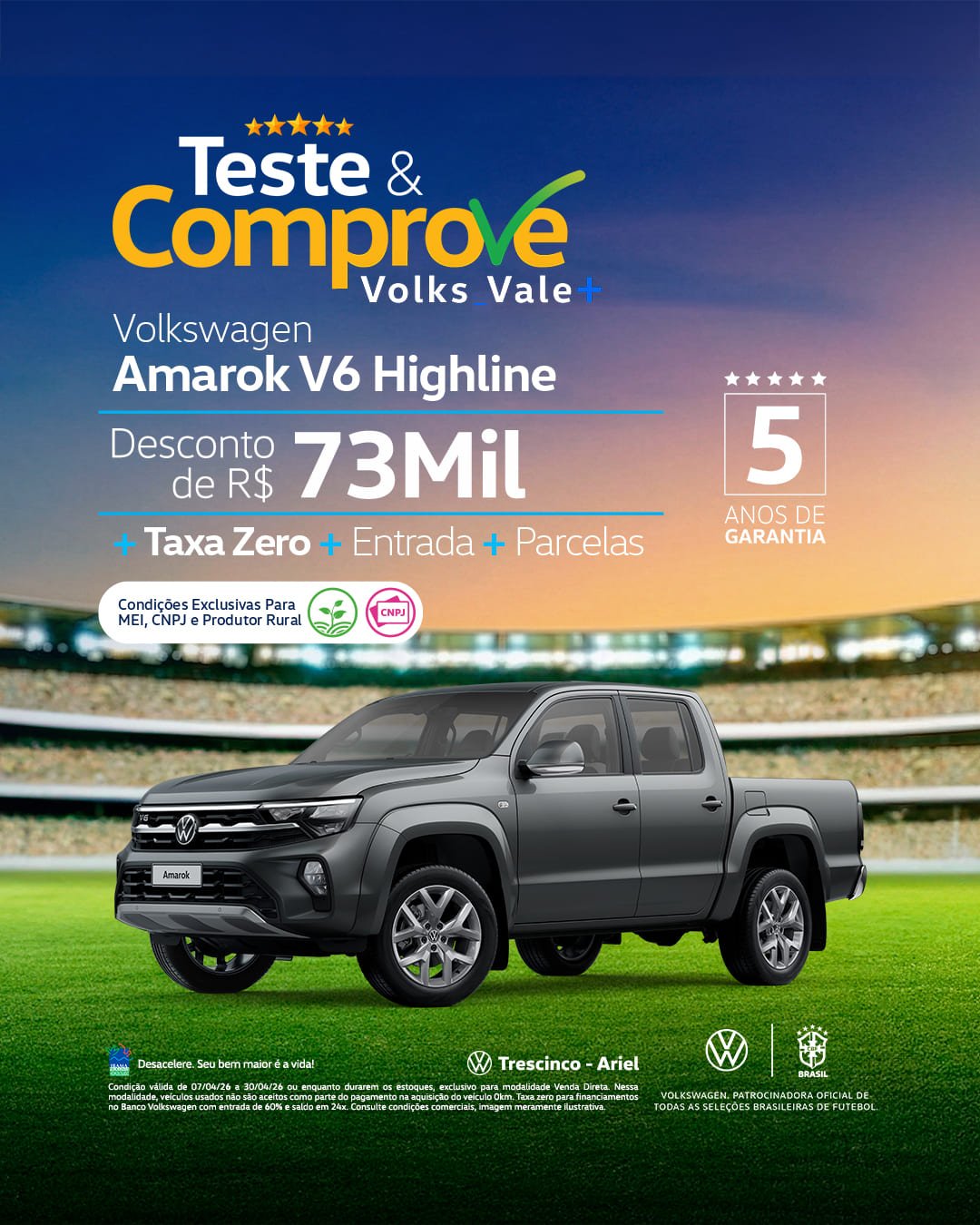 Desconto Exclusivo Para MEI, CNPJ e Produtor.​