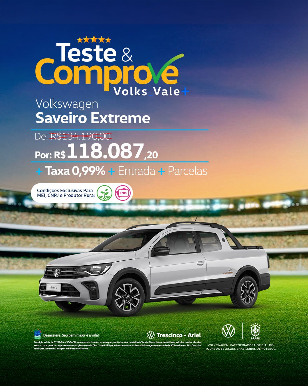 Desconto Exclusivo Para MEI, CNPJ e Produtor.​